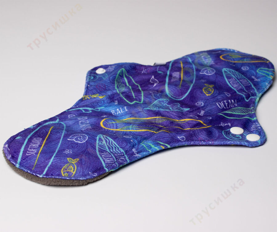 Ночные гигиенические прокладки Синие волны