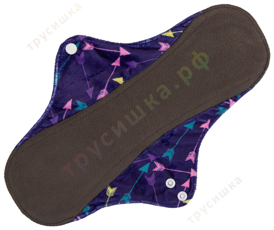 Ночные гигиенические прокладки Стрелы на фиолетовом