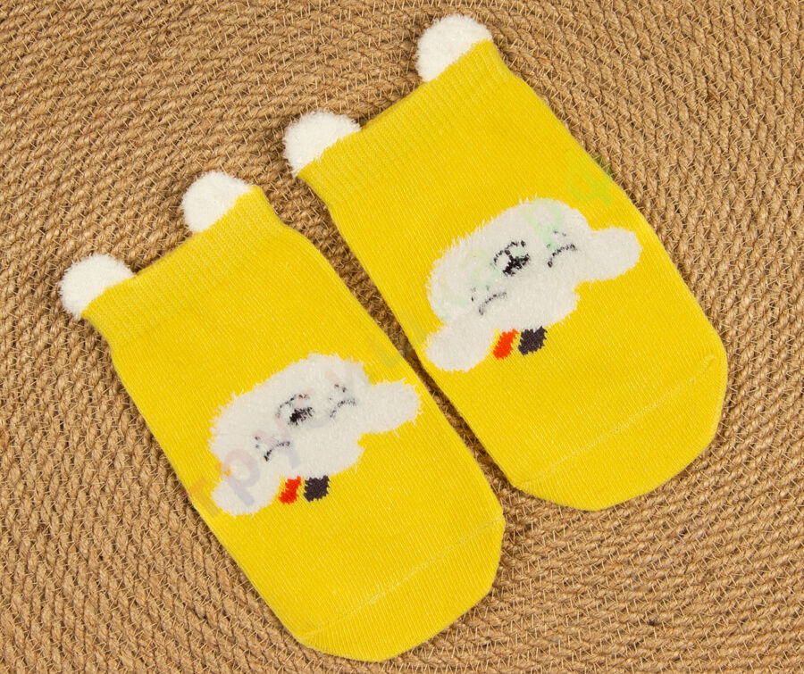 Носочки объемные Желтая собачка