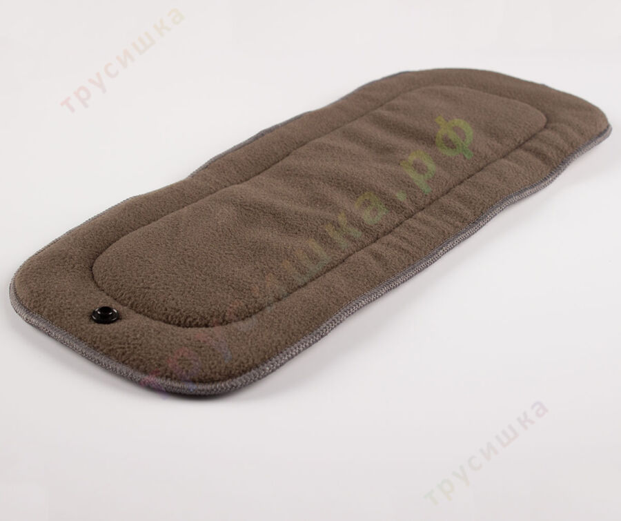 Пятислойный вкладыш из угольного бамбукового фибра с кнопкой (Трусишка Премиум)