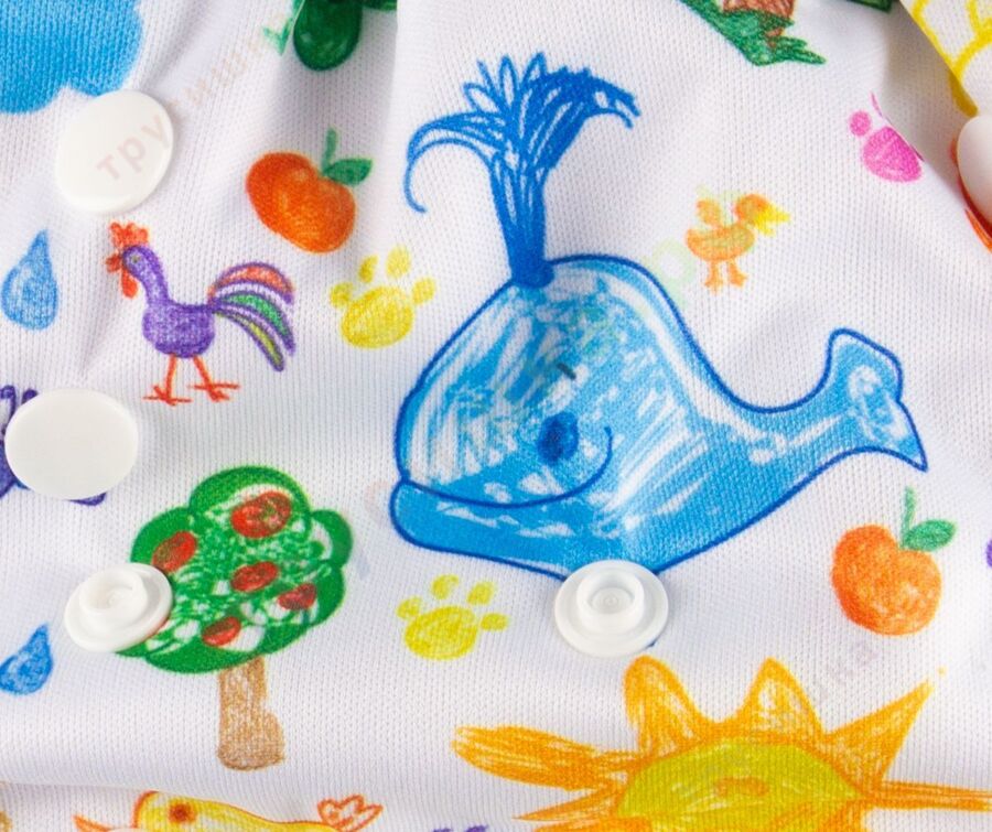 Подгузник для плавания Нарисованные звери