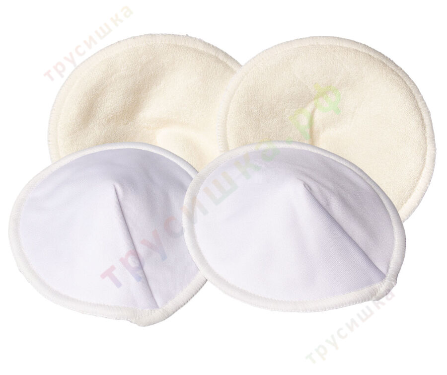 Прокладки для груди Эрго Белые (бамбук), 4 шт