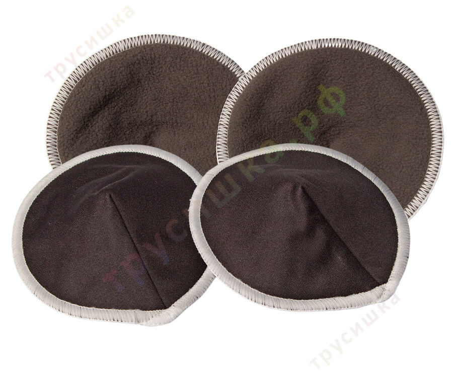 Прокладки для груди Эрго Черные (бамбук-уголь), 4 шт.