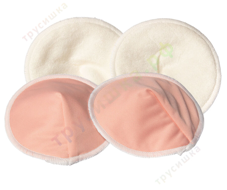 Прокладки для груди Эрго Розово-персиковый (бамбук), 4 шт.