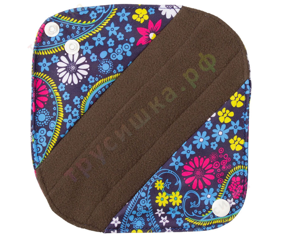 Прокладки ежедневные Цветочный узор (классика) бамбук уголь