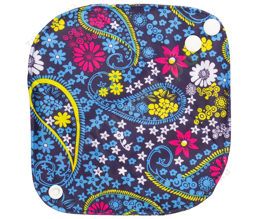 Прокладки ежедневные Цветочный узор (классика) бамбук уголь