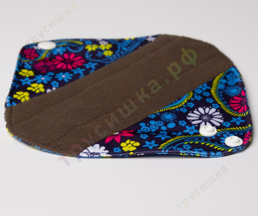 Прокладки ежедневные Цветочный узор (классика) бамбук уголь