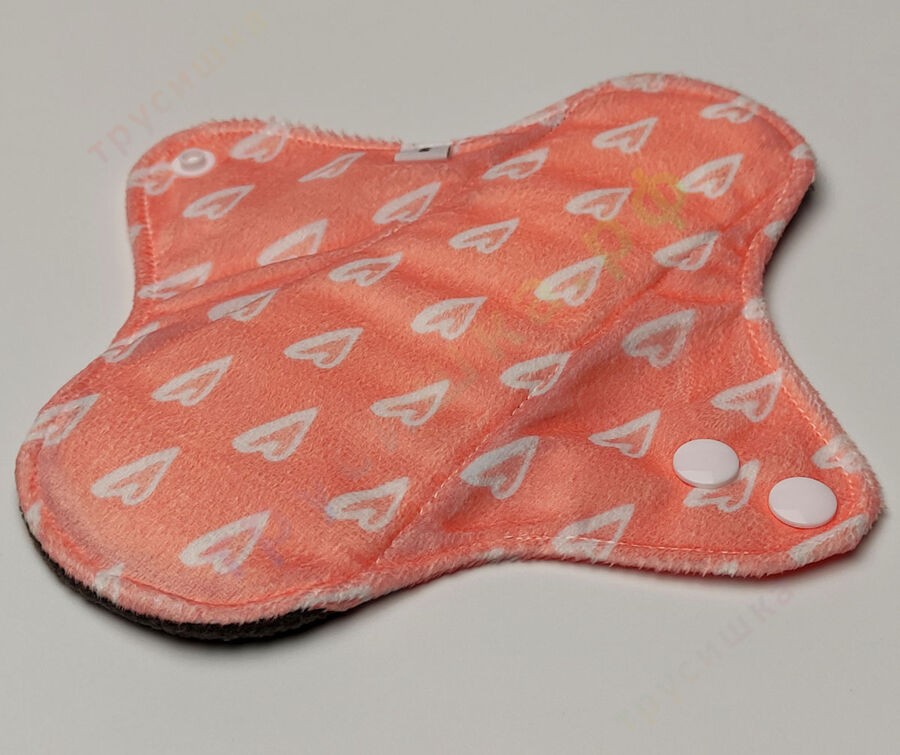 Прокладки ежедневные Эрго Белые сердечки (плюш) бамбук-уголь