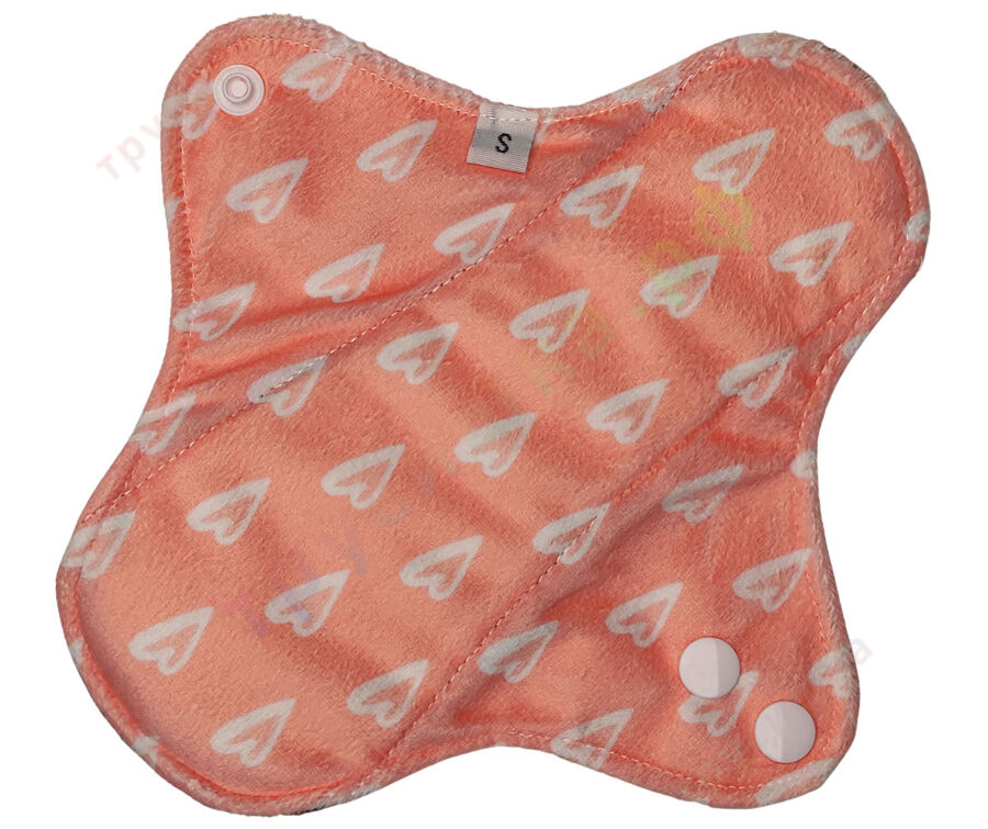 Прокладки ежедневные Эрго Белые сердечки (плюш) бамбук-уголь