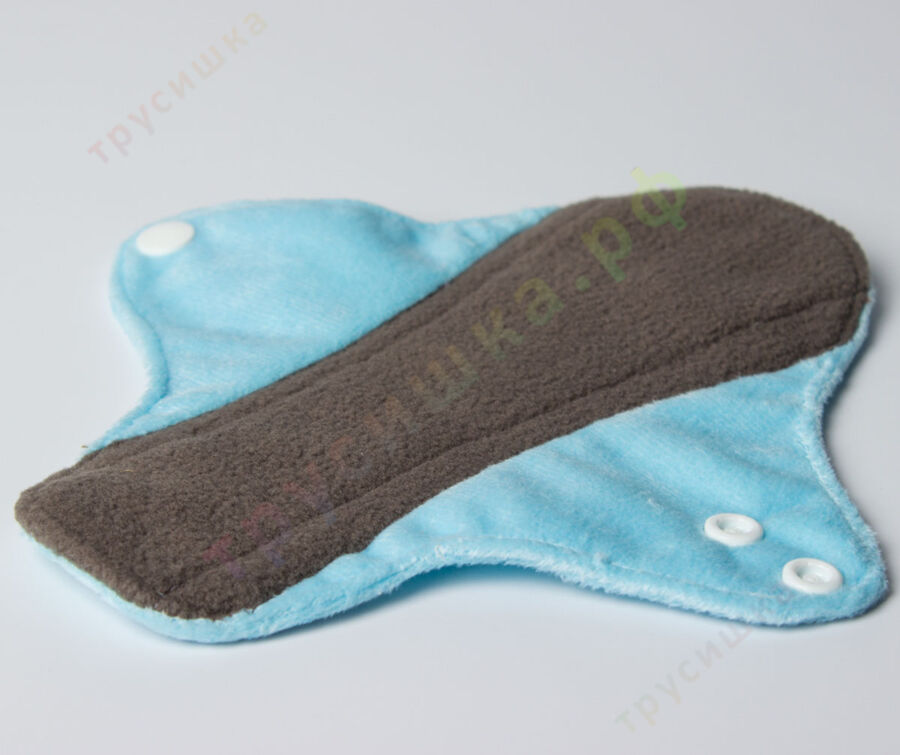 Прокладки ежедневные Эрго Голубой (плюш) бамбук-уголь