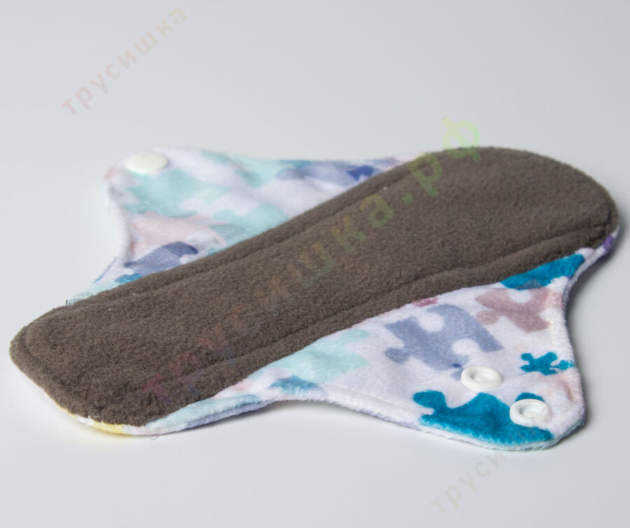 Прокладки ежедневные Эрго Пазлы (плюш) бамбук-уголь