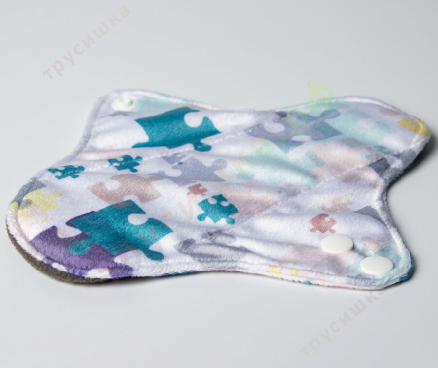 Прокладки ежедневные Эрго Пазлы (плюш) бамбук-уголь