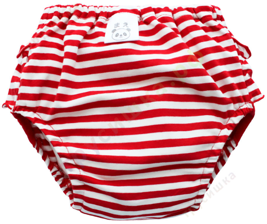 Трусики-юбочка Nishimatsu Красные полосы