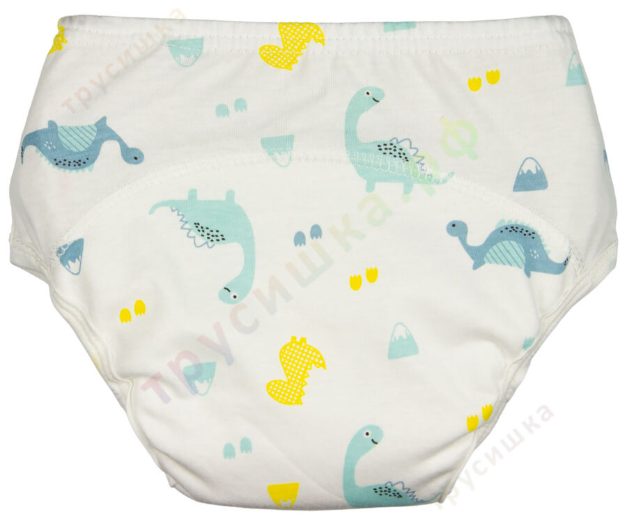 Трусики Sassy Машинки Маяк Голубые динозавры (комплект 3 шт)