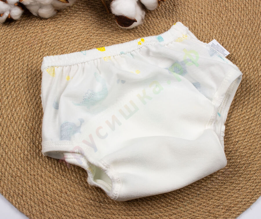 Трусики Sassy Машинки Маяк Голубые динозавры (комплект 3 шт)