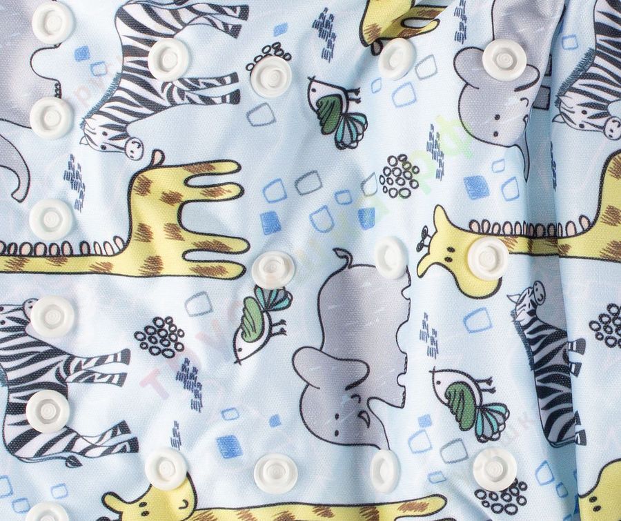 Трусишка Бортики Голубая африка (микрозамша)