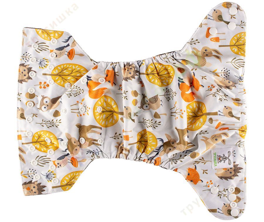 Трусишка Бортики Лесные зверята (бамбук-уголь)