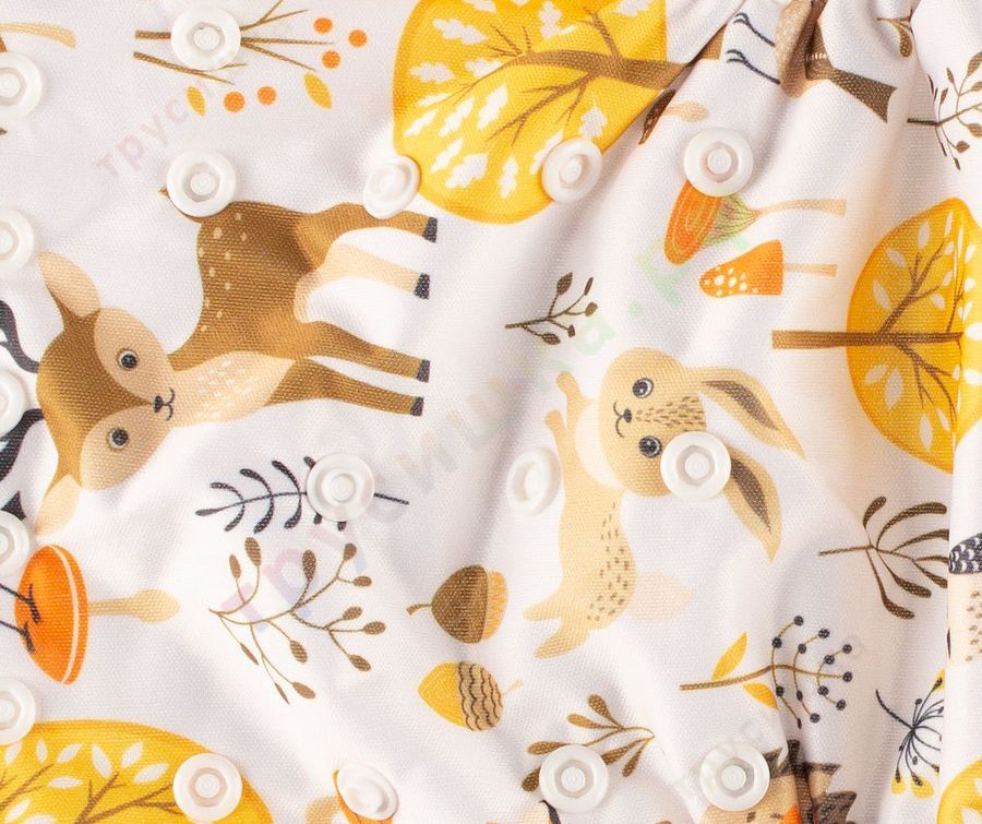 Трусишка Бортики Лесные зверята (микрозамша)