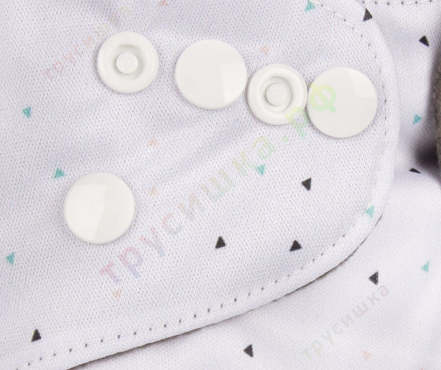 Трусишка Бортики Маленькие треугольники (бамбук-уголь)