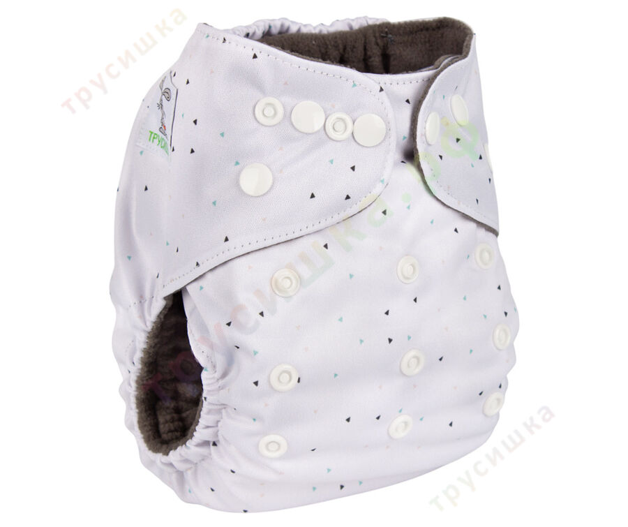 Трусишка Бортики Маленькие треугольники (бамбук-уголь)