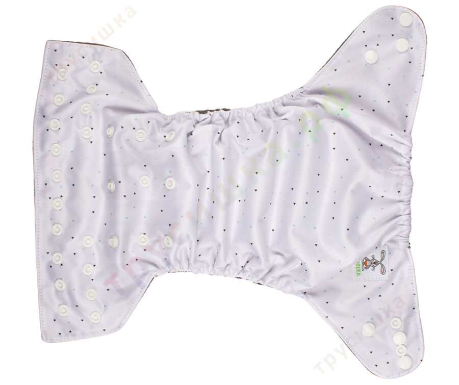 Трусишка Бортики Маленькие треугольники (бамбук-уголь)