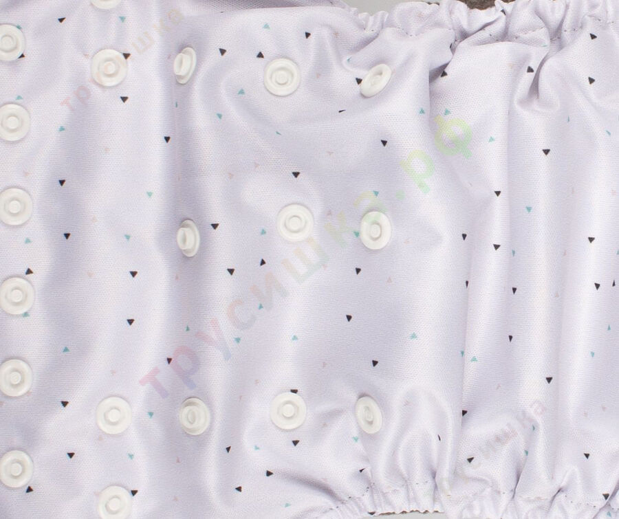 Трусишка Бортики Маленькие треугольники (бамбук-уголь)