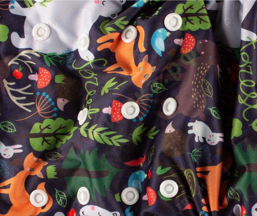 Трусишка Бортики Ночной лес (бамбук-уголь)