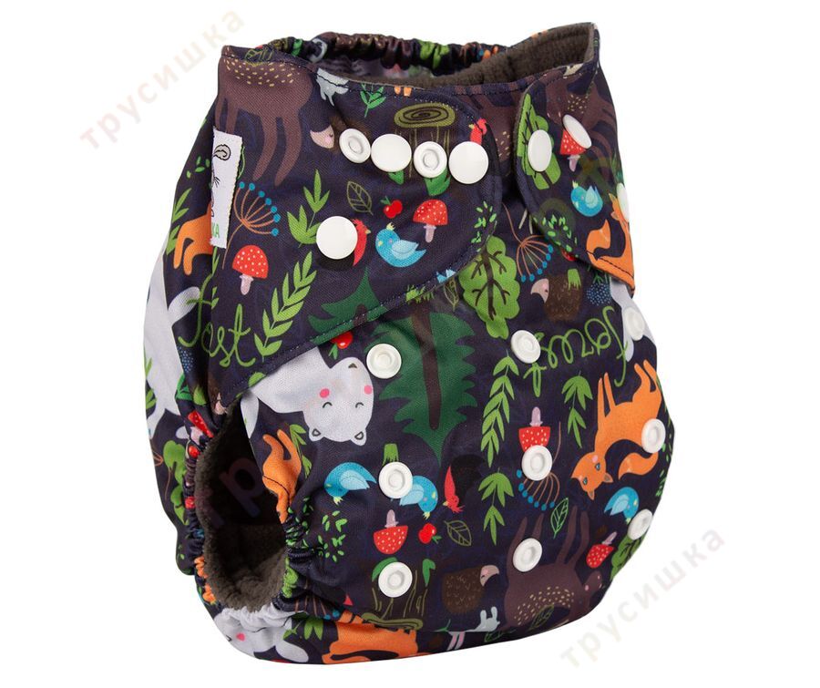 Трусишка Бортики Ночной лес (бамбук-уголь)