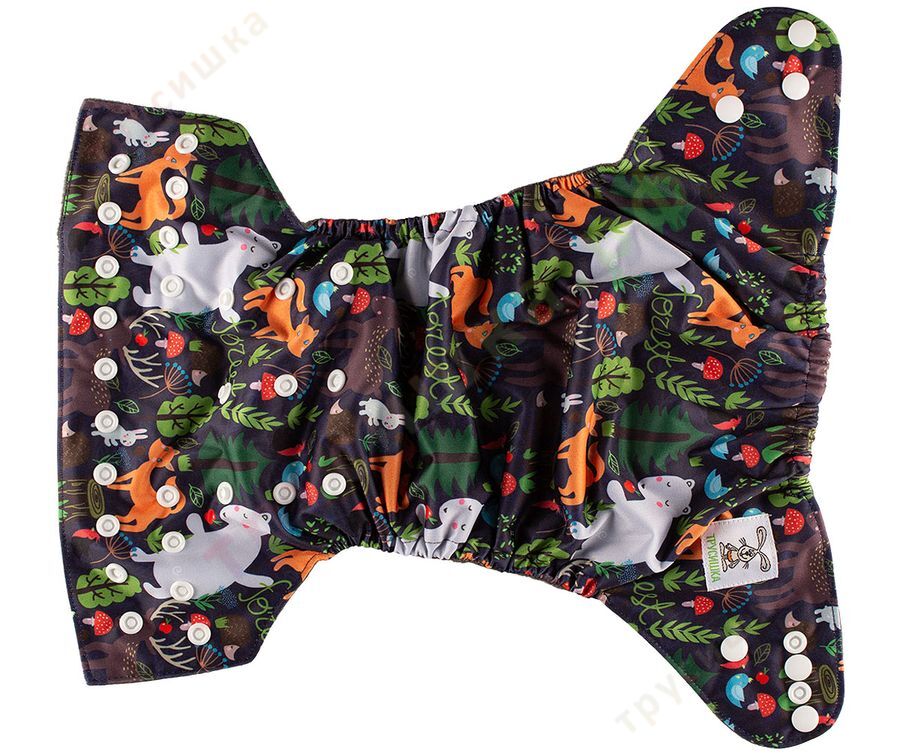 Трусишка Бортики Ночной лес (бамбук-уголь)