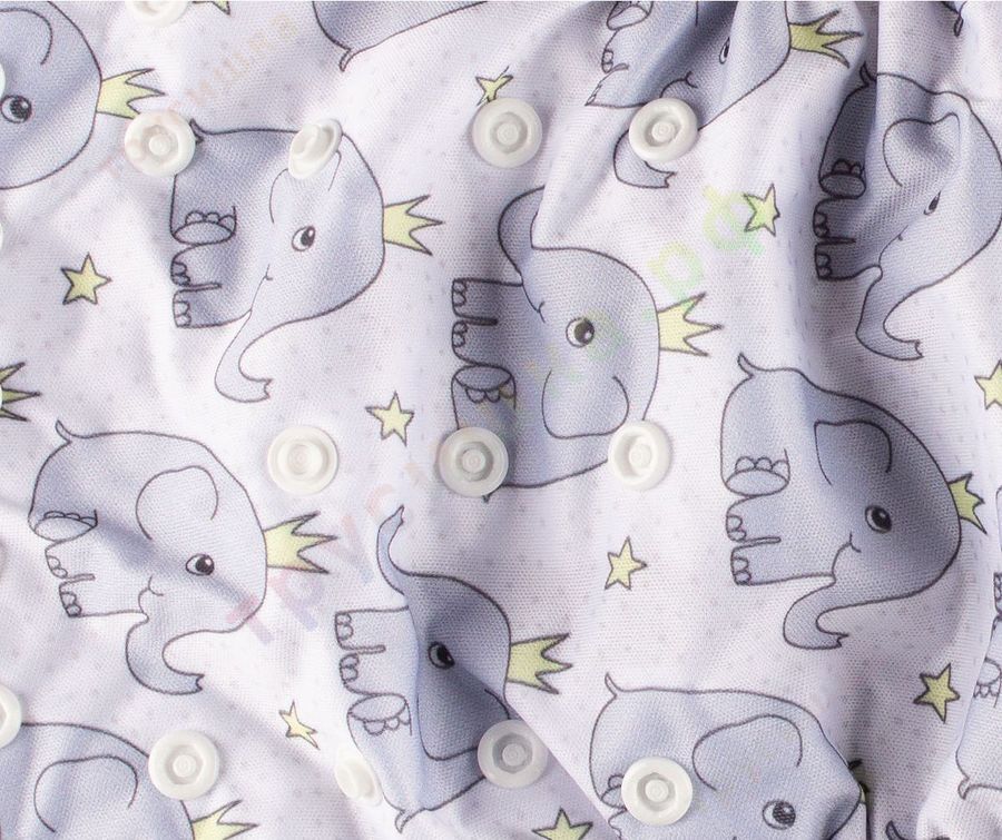 Трусишка Бортики Слоник в короне (бамбук-уголь)