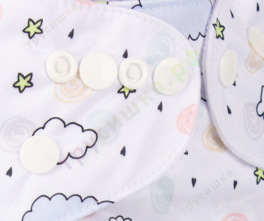 Трусишка Бортики Зайка на облаке (микрозамша)