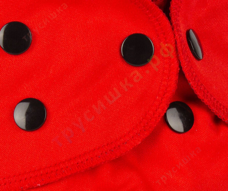 Трусишка Элит Красный + 2 вкладыша (4 слоя бамбук-уголь)