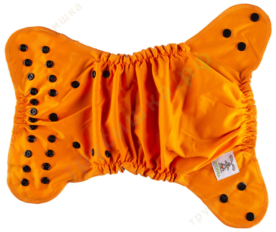 Трусишка Элит Оранжевый + вкладыш (5 слоев бамбук-уголь)