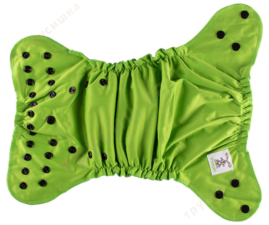 Трусишка Элит Зеленый + вкладыш (5 слоев бамбук-уголь)