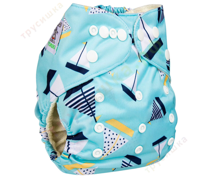 Трусишка Классика для приучения Кораблики на голубом (бамбук)