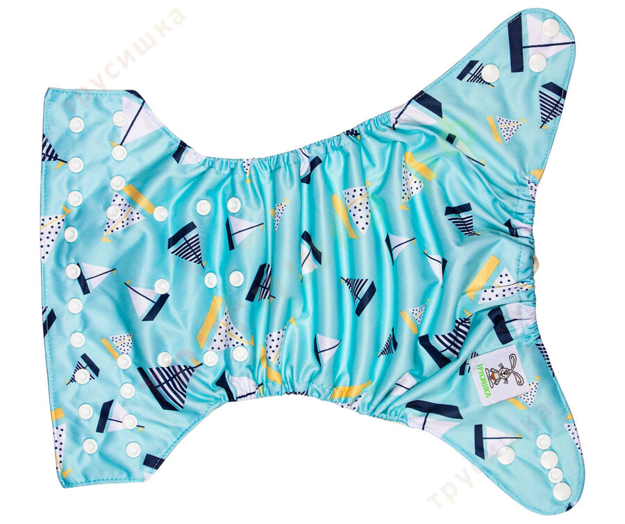Трусишка Классика для приучения Кораблики на голубом (бамбук)