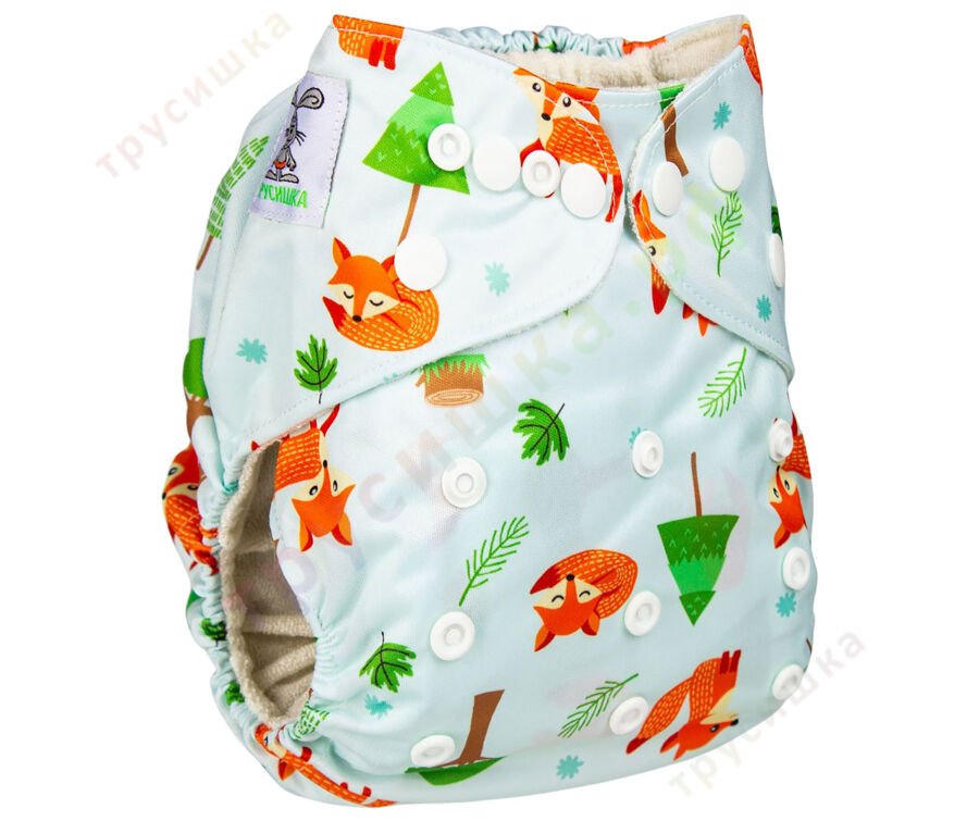 Трусишка Классика для приучения Лисички на зеленом (бамбук)