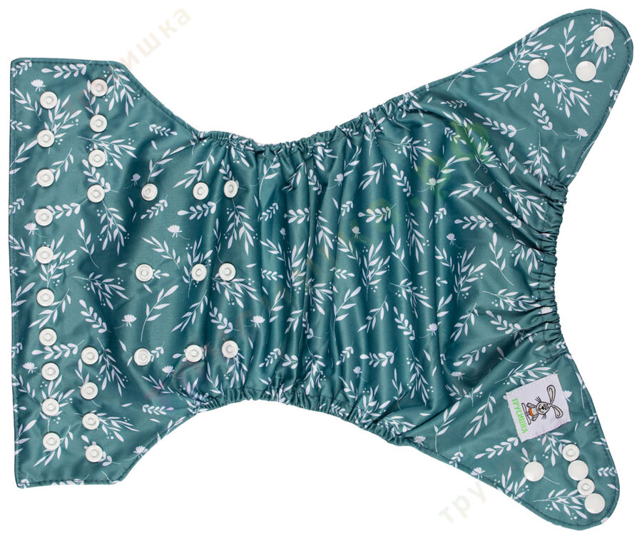 Трусишка Классика Колоски на зеленом (микрозамша)