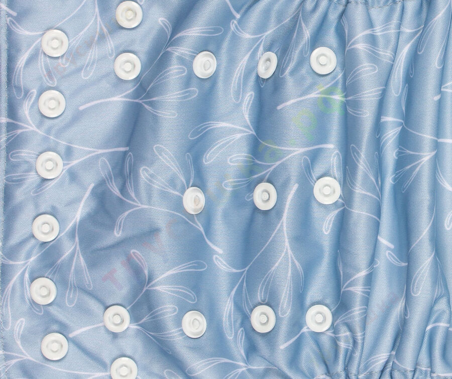 Трусишка Классика Листья на голубом (микрозамша)