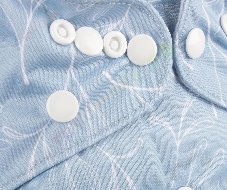 Трусишка Классика Листья на голубом (микрозамша)