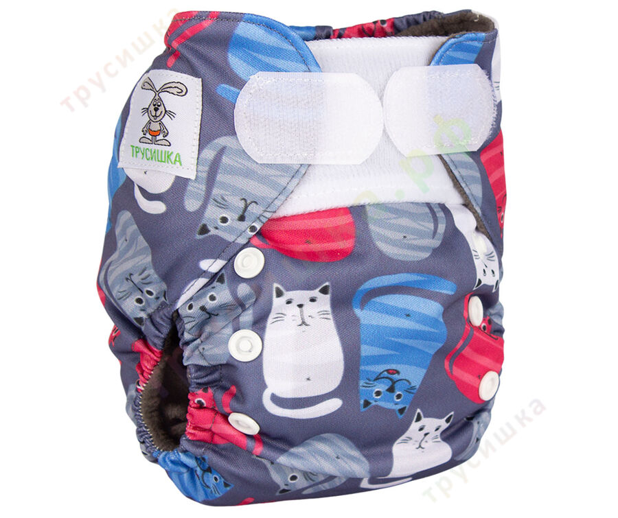 Трусишка Мини Котики на сером