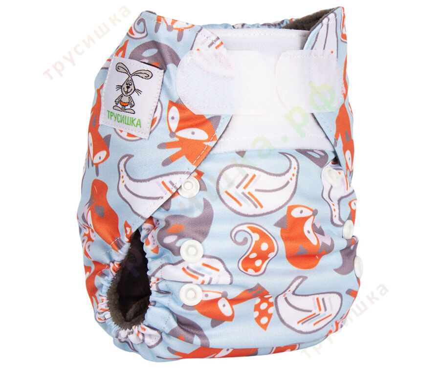 Трусишка Мини Лисички на голубом