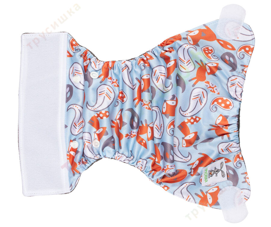 Трусишка Мини Лисички на голубом