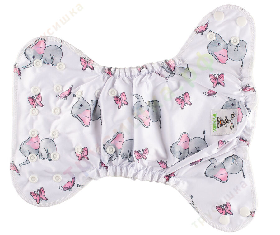 Трусишка Мини Слоник и бабочка (вшитый вкладыш)