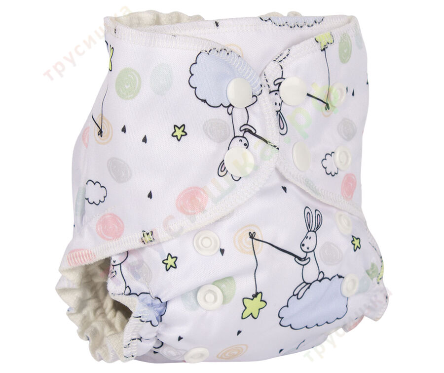 Трусишка Мини Зайка на облаке (вшитый вкладыш)