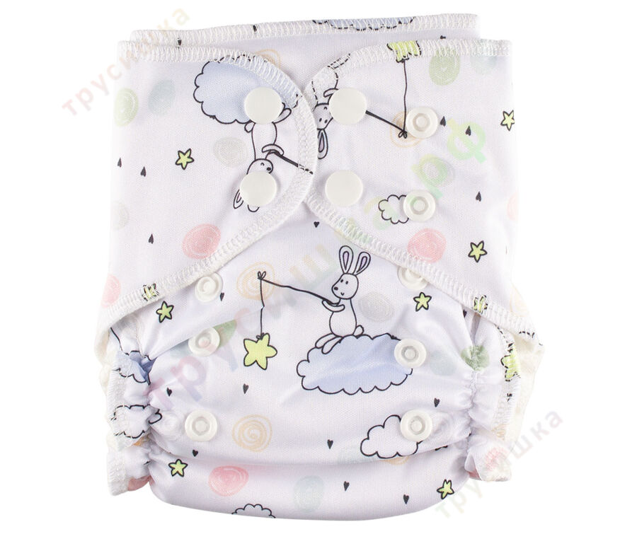 Трусишка Мини Зайка на облаке (вшитый вкладыш)
