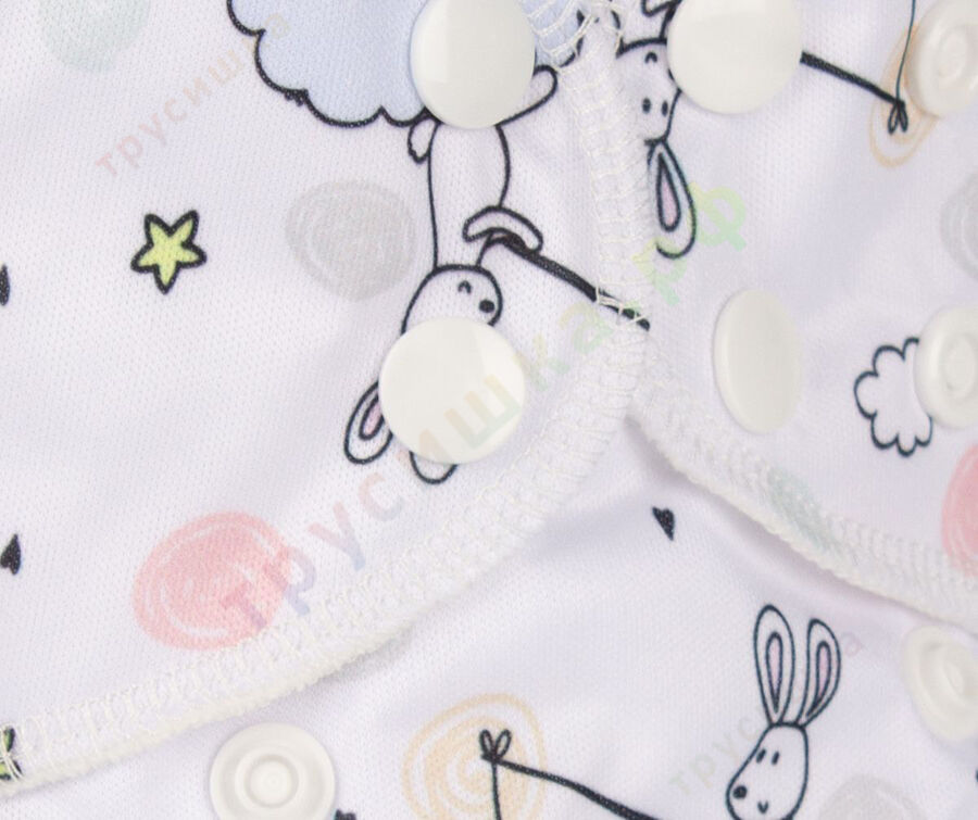 Трусишка Мини Зайка на облаке (вшитый вкладыш)