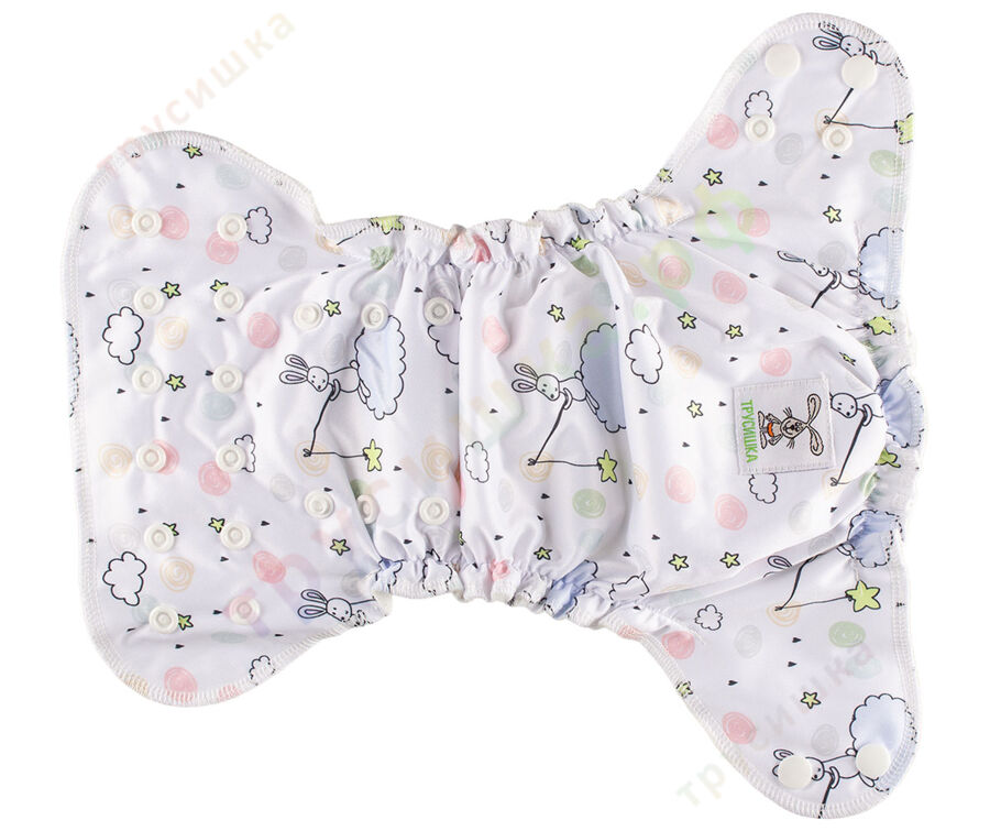 Трусишка Мини Зайка на облаке (вшитый вкладыш)