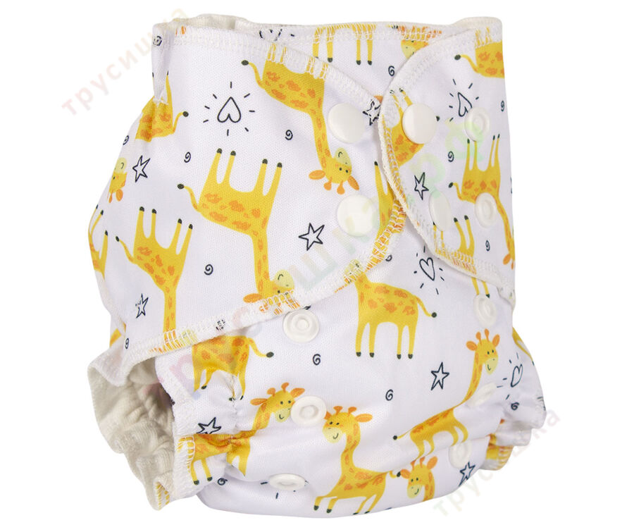 Трусишка Мини Желтые жирафы (вшитый вкладыш)