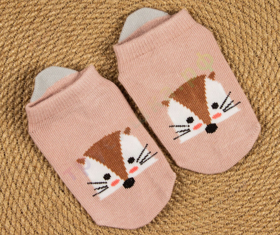 Укороченные носочки Лисичка